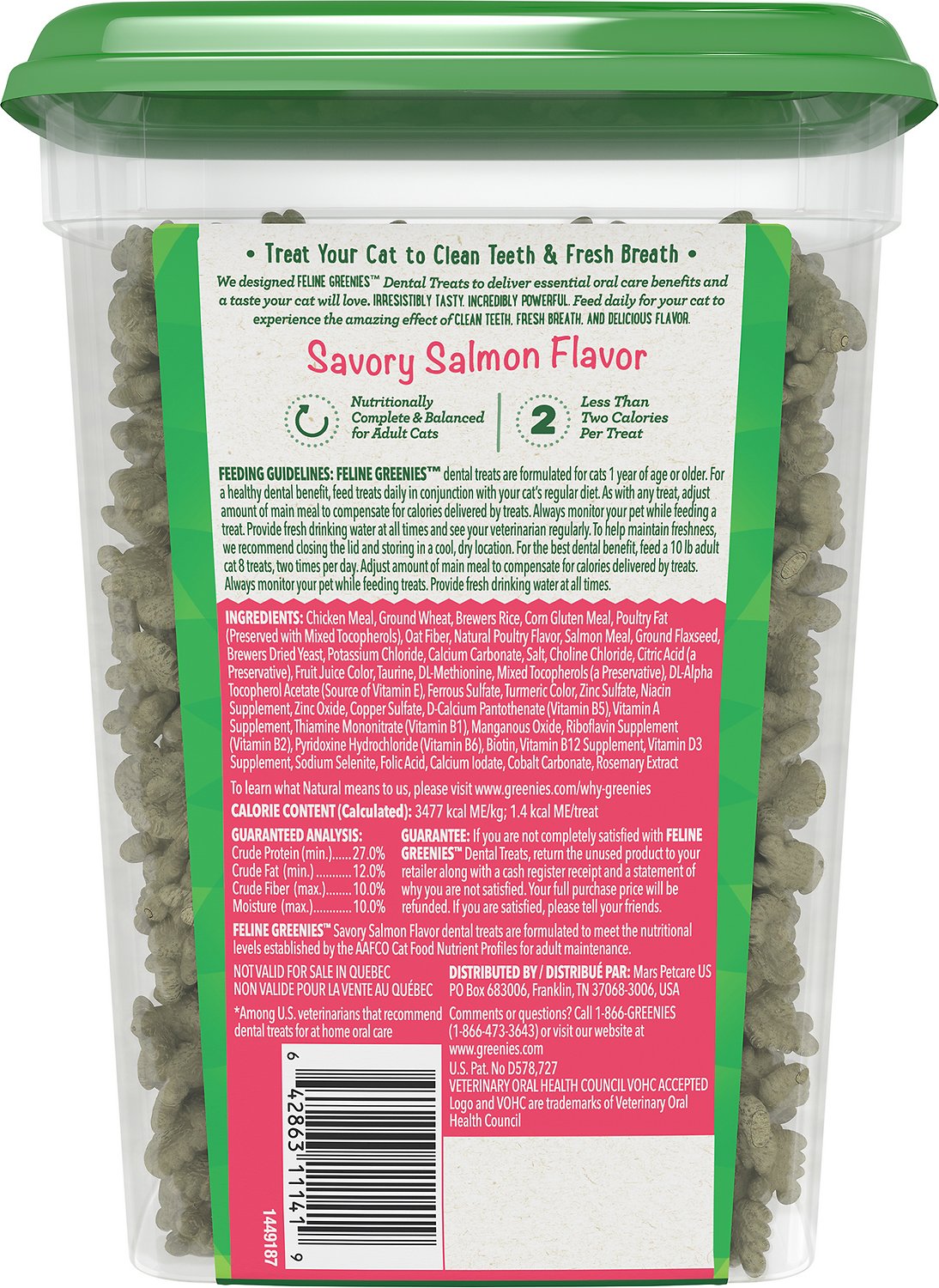 Greenies - Greenies Dental Treats Savory Salmon Flavour (For Cats)